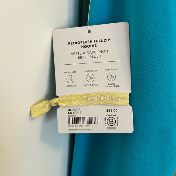 Athleta Girl Retroplush Full Zip Hoodie - Picture 7 of 9